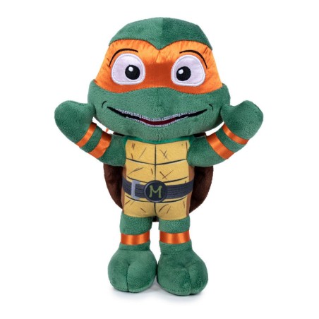Peluche Michelangelo Mutant Mayhem Tortugas Ninja 21 cms.