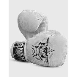 Buddha Army Blancos guantes para Boxeo, Muay Thai y Kick Boxing