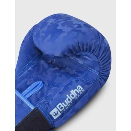 Buddha Army Azules guantes para Boxeo, Muay Thai y Kick Boxing