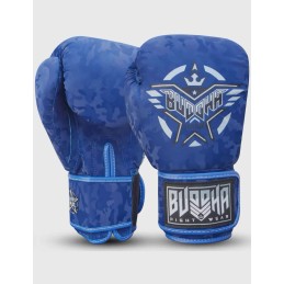 Buddha Army Azules guantes para Boxeo, Muay Thai y Kick Boxing