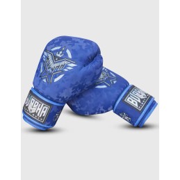 Buddha Army Azules guantes para Boxeo, Muay Thai y Kick Boxing