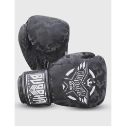Buddha Army Negros guantes para Boxeo, Muay Thai y Kick Boxing