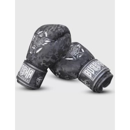 Buddha Army Negros guantes para Boxeo, Muay Thai y Kick Boxing