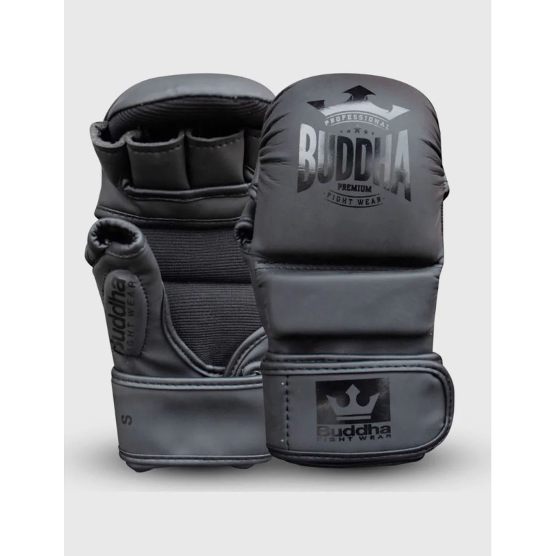 Guantes MMA Buddha Competición Amateur Negro Mate