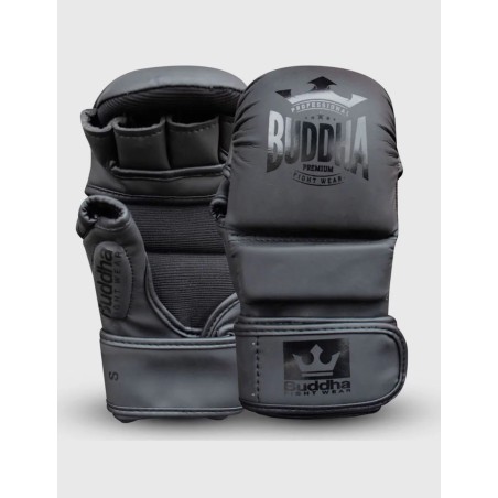 Guantes MMA Buddha Competición Amateur Negro Mate