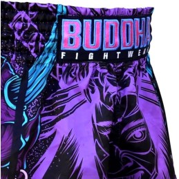 Buddha Short Muay Thai Kick boxing Retro Premium Fantasy Snake TALLA XS