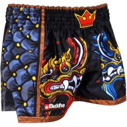 Buddha Muay Thai Kickboxing Pantalón Retro Premium Fantasy Snake