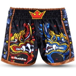 Buddha Muay Thai Kickboxing Pantalón Retro Premium Fantasy Snake