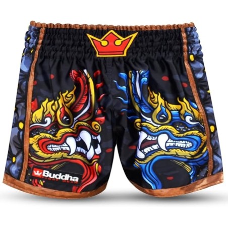 Buddha Muay Thai Kickboxing Pantalón Retro Premium Fantasy Snake