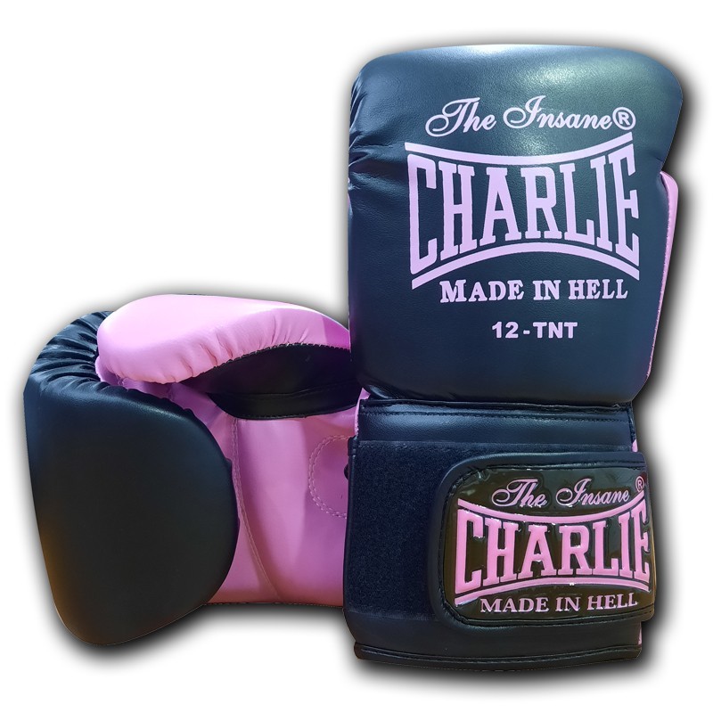 GUANTES CHARLIE KAOS ROSA NEGRO