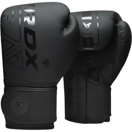 GUANTES BOXEO RDX F6 KARA NEGRO MATE