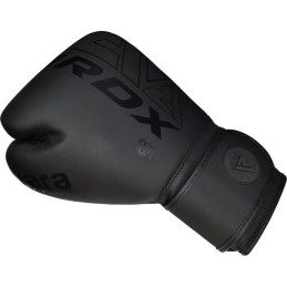 GUANTES BOXEO RDX F6 KARA NEGRO MATE