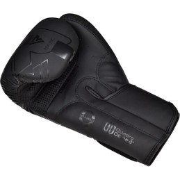 GUANTES BOXEO RDX F6 KARA NEGRO MATE