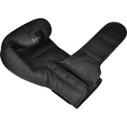 GUANTES BOXEO RDX F6 KARA NEGRO MATE