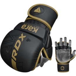 GUANTES MMA RDX F6 KARA GOLDEN