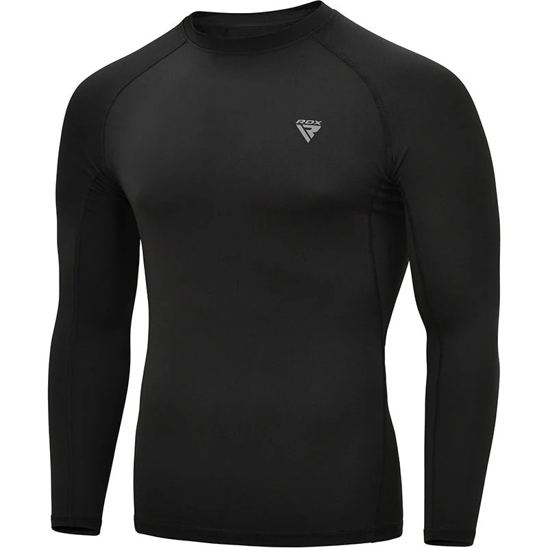 RASH GUARD RDX T15 NEGRO MANGA LARGA