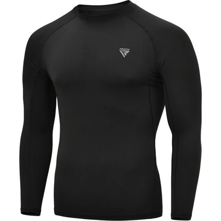 RASH GUARD RDX T15 NEGRO MANGA LARGA
