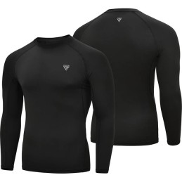 RASH GUARD RDX T15 NEGRO MANGA LARGA