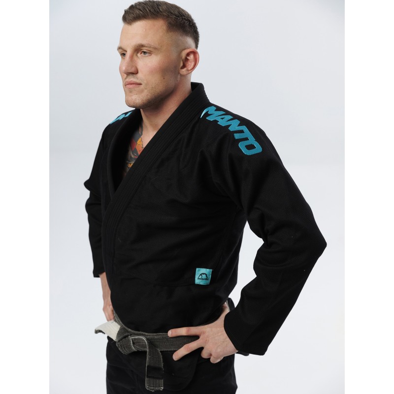 MANTO X5 BJJ GI NEGRO-TURQUESA