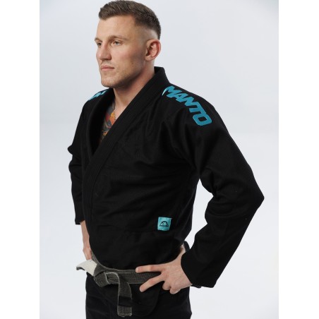 MANTO X5 BJJ GI NEGRO-TURQUESA