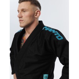 MANTO X5 BJJ GI NEGRO-TURQUESA
