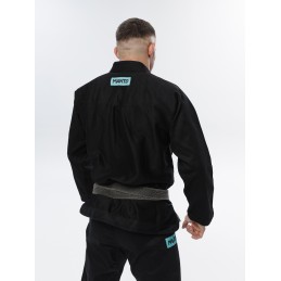 MANTO X5 BJJ GI NEGRO-TURQUESA