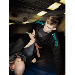 MANTO X5 BJJ GI NEGRO-TURQUESA