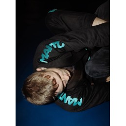 MANTO X5 BJJ GI NEGRO-TURQUESA