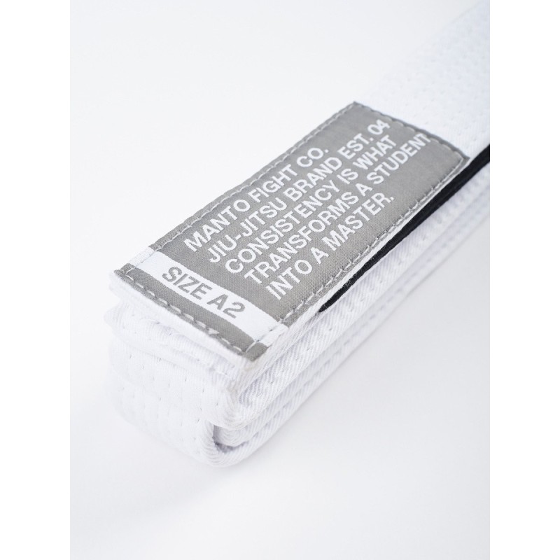 CINTURON MANTO BJJ MOTTO BLANCO