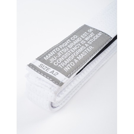 CINTURON MANTO BJJ MOTTO BLANCO