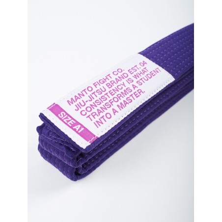 CINTURON MANTO BJJ MOTTO MORADO